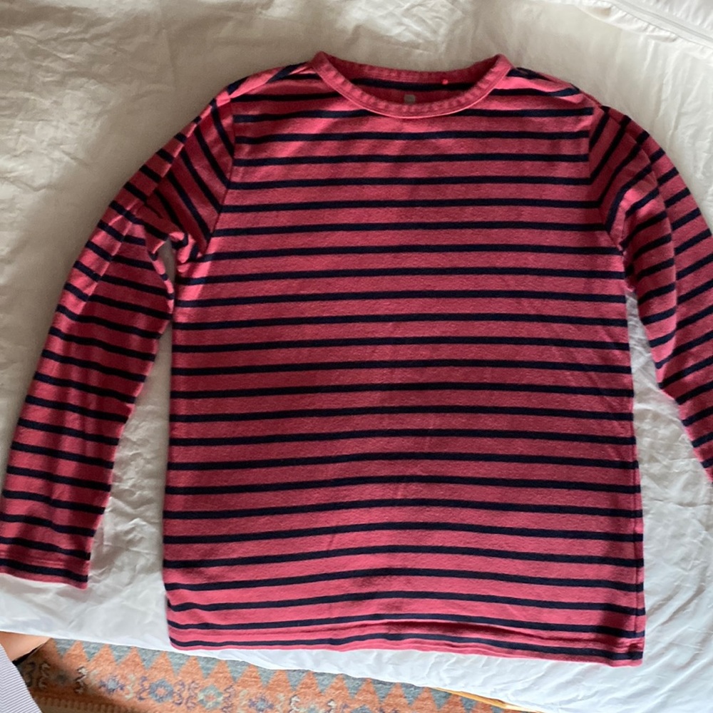 UNIQLO unisex Breton stripe long sleeved T-shirt size 150cm/12yrs